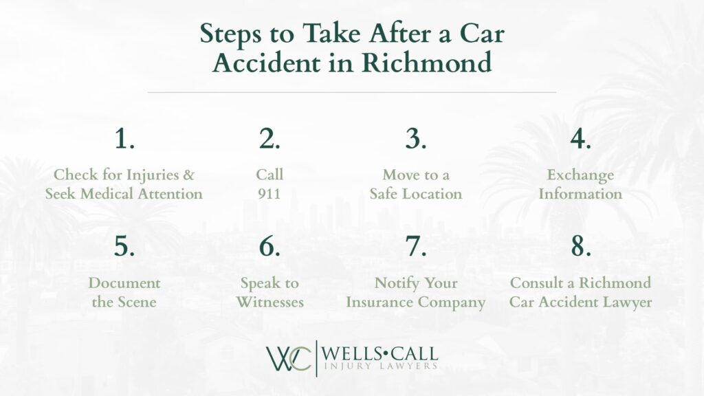 what to do after a car accident in richmond